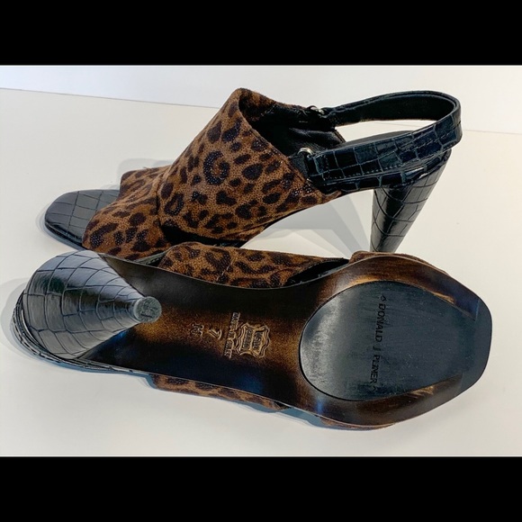 Donald J Pliner Leopard Ima Straped Heel Sz. 7 M - Picture 6 of 8